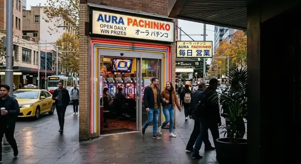 Member card beside a pachinko machine on the main floor